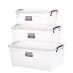 Hobi Box Yatay Saklama Kabı 3'lü Set 5,5-10-15 Lt