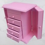 Hobi Dekoratif 90377 Taki Sifonyer 5Cekmece Parlak Pembe Lake Boya El Yapim