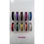 hobi dünyası evim 1 Adet 0.3 Mm Çiçek Teli Bükülebilir Metal Tel (~20 Metre) - Pembe