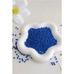 hobi dünyası evim 25 Gram Kum Boncuk Orta Boy 4 mm Janjanlı Bileklik Takı Küpe Kolye Abiye Malzemesi - Koyu Mavi