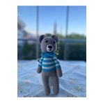 Hobi Dünyası Gri Ayıcık Amigurumi Organik Oyuncak, Gri, 45489889877