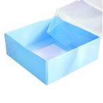 HOBI Düz Mavi Asetat Kutu 10'lu - 8x8x3 cm