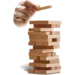 Hobi Eğitim Woodys Silindir Kutu Denge Oyunu 23X11,5X7 cm 54 Parça Jenga Ks.t 101 - Turuncu