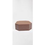 Hobi Erdl 90039 Dekoratif Takı Kutu Çokgen Model Klips Bölme Ham Ahşap Mdf El Yapımı