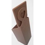 Hobi Erdl 90045 Dekoratif Model Poşet Kutusu Ahşap Mdf Ham Kalpli El Yapımı