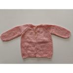 Hobi Kafe El Örgüsü 12-18 Ay Bebek-Çocuk Hırkası - 12 - 15 Ay - Açık Pembe