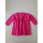 Hobi Kafe Pembe El Örgüsü 6-9 Ay Bebek Elbisesi - 6 - 9 Ay - 01P-Pembe