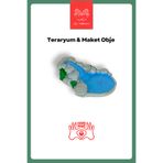 HOBİ Küçük Akan Havuz Figür Teraryum Objesi | Minyatür Bahçe Dekoru | Akvaryum Dekor ve Aksesuarı