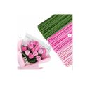 hobi market art 75 Adet 3'lü Şönil Şeker Pembe , Soft Pembe ve Haki Yeşil ,Çiçek Yapımına Uygun Tüylü Tel