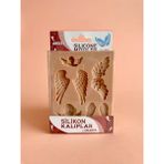 HOBİ MARKET ART Silicone Moulds Silikon Epoksi,hamur ve Polimer Kil Kalıbı Angels