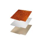Hobi Mekatronik Bambu Lab X1 P1P Çift Taraflı Sarı Peo-Pei Kaplı Yay Çeliği Tabla-257x257mm