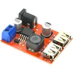 Hobi Mekatronik LM2596S Çift USB Voltaj Düşürücü (6-40 GIRIŞ-5V 3A Çıkış)