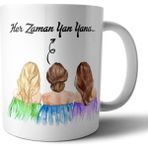 Hobi Shop 3'lü Arkadaş Best Friend Kupa Bardak
