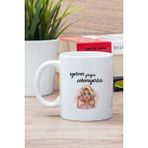 Hobi Shop Beyaz Yazılı Baskılı Porselen Kupa