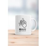 Hobi Shop Bravo Gerizekalı Yazılı Espirili Baskılı Beyaz Kupa Bardak