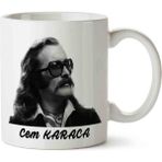 Hobi Shop Cem Karaca Beyaz Porselen Kupa Bardak