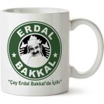 Hobi Shop Erdal Bakkal Beyaz Porselen Kupa Bardak