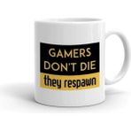 Hobi Shop Gamers Dont Die Baskılı Kupa - Beyaz - 300 cc