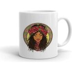 Hobi Shop Gipsy Girl Baskılı Beyaz Kupa Bardak
