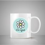 Hobi Shop Life Is Good Tasarım Kupa Hediyelik Eşya - Beyaz - 300 cc