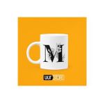 Hobi Shop M Harfi Baskılı Porselen Kupa