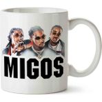 Hobi Shop Migos Beyaz Porselen Kupa Bardak