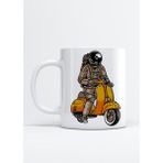Hobi Shop Motor Süren Astronot Baskılı Kupa