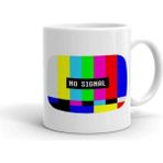 Hobi Shop No Signal Baskılı Beyaz Kupa Bardak