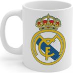 Hobi Shop Real Madrid Baskılı Beyaz Kupa Bardak