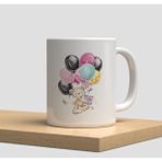 Hobi Shop Sarah Kay Vintage Nostalji Patchwork Battaniye Arkadaşlık Dostluk Kardeşlik Beyaz Kupa Bardak