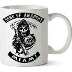 Hobi Shop Sons Of Anarchy Miami Beyaz Porselen Kupa Bardak