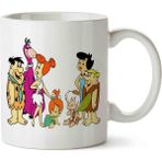 Hobi Shop Taş Devri Jetsons Beyaz Porselen Kupa Bardak