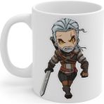 Hobi Shop The Witcher Geralt Baskılı Beyaz Kupa Bardak