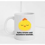 Hobi Shop Uyku Sorunu Zeki İnsanların Lanetidir Yazılı Porselen Kupa