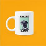 Hobi Shop What Up Dawn Baskılı Mood Beyaz Porselen Kupa Bardak