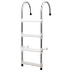 Hobi Store Tekne - Bot Merdiveni ( Beyaz ) 5 Basamaklı