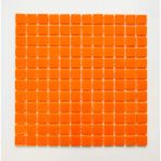 Hobi ve Sanatsal Çalışmalar Için Cam Mozaik. Mozaik ÖLÇÜLERI:25X25MM. File Karo Ölçüsü: 31,5X31,5CM. ( 1 File Karo Fiyatıdır ) - Turuncu