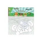 Hobi24 Boyanabilir Karton Maske Sevimli Maymun
