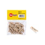 Hobi24 Naturel Ahşap Klips Mandal 25Mm - 50 Adet