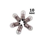Hobialem 10 Adet, Mini Ampül, Deney Setleri Için, 2,5 V, Sarı Ampul, Lamba, Elektrik Devresi