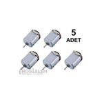 Hobialem 5 Adet Deney Motoru Dc Motor Mini Motor Elektrik Motoru