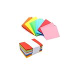 Hobialem 50 Adet Renkli Zarf 7x9 cm Renkli Mini Zarflar Karışık Renklerde Kartvizit Zarfı