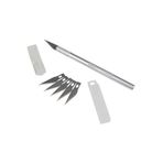 Hobialem Bianyo, Kretuar Bıçağı, 5 Yedek Uç Hediyeli, Kretuar Set, Metal Saplı, Kesim Bıçağı