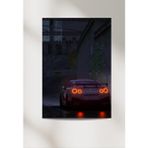 Hobiart Nissan Gtr Araba 33 x 48 cm Poster Duvar Posteri Çift Taraflı Bant
