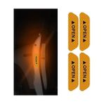 Hobibahçem Araba Kapı Açık Uyarı Reflektörü Etiket Sticker 4'LÜ 9.5x2.5cm Sarı - Renkli