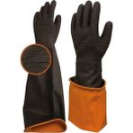 Hobibahçem Mey Ithalat® Beybi H2 60EXT Korun Tırtıklı Uzun Siyah Eldiven No:11 - Belirtilmemiş