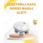 Hobibahçem Mey Ithalat® Şarjlı Kafa Masaj Aleti 3 Hız Ayarlı Derin Masaj - Renkli