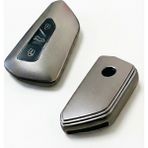 Hobibahçem Volkswagen Skoda Seat Golf 8 Uyumlu Smart 3 Buton Silikon Oto Anahtar Kumanda Kabı Kılıf Füme - Belirtilmemiş