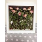 Hobicehayaller 25X25 Cm Beyaz Derin Anı Çerçevesi- Gül Çerçevesi