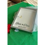 Hobicehayaller 25X35 Cm Füme Isimli Ledli Derin Anı Çerçevesi! Yeni Moda Gül Kutuları!